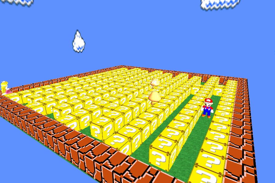 3d maze screensaver mario